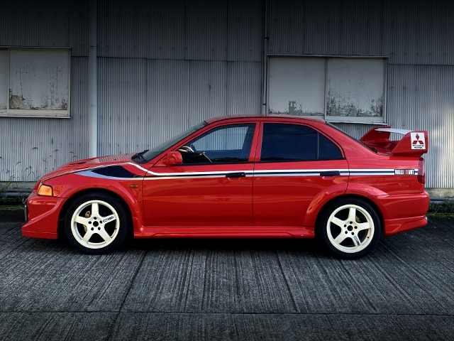 Left-side exterior of CM8A MITSUBISHI LANCER with TOMMI MAKINEN EDITION REPLICA conversion.