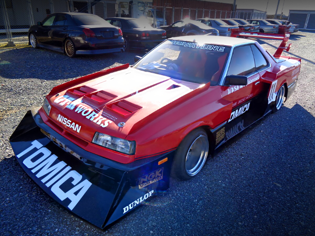 Front exterior of SUPER SILHOUETTE WIDEBODY DR30 Skyline 2000 RS-X Turbo-C.