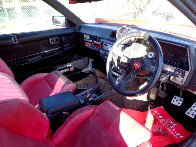 Interior of SUPER SILHOUETTE WIDEBODY DR30 Skyline 2000 RS-X Turbo-C.