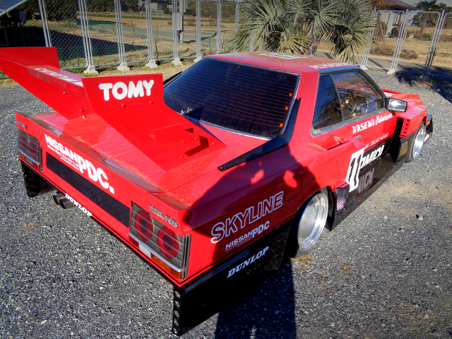 Rear exterior of SUPER SILHOUETTE WIDEBODY DR30 Skyline 2000 RS-X Turbo-C.