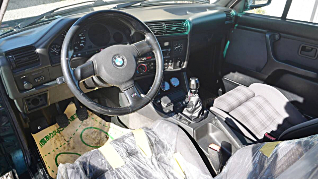 Interior of E30 BMW 3-SERIES CABRIOLET.