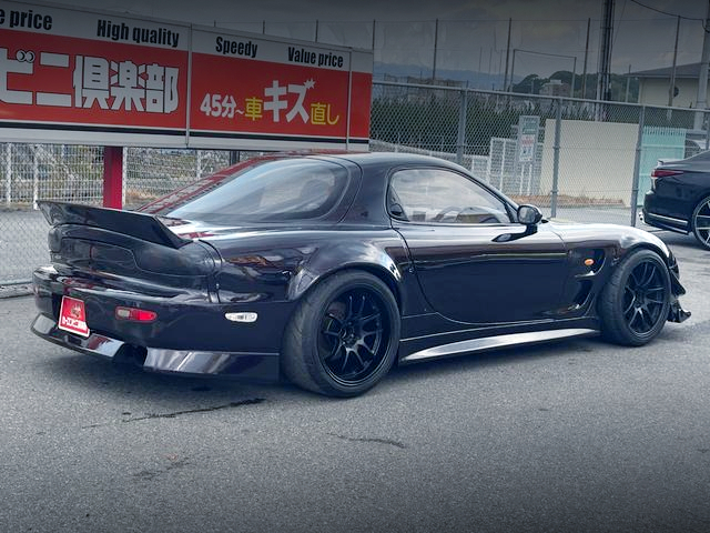 Rear exterior of WIDEBODY FD3S RX-7 TYPE-R.