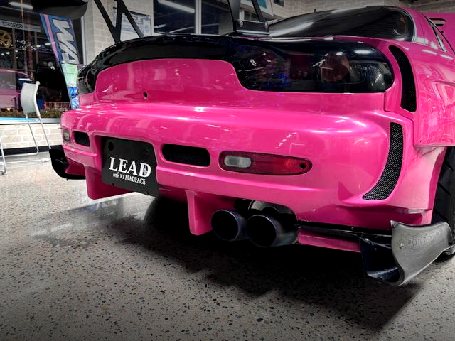 exhaust muffler of R-MAGIC WIDEBODY FD3S RX-7.