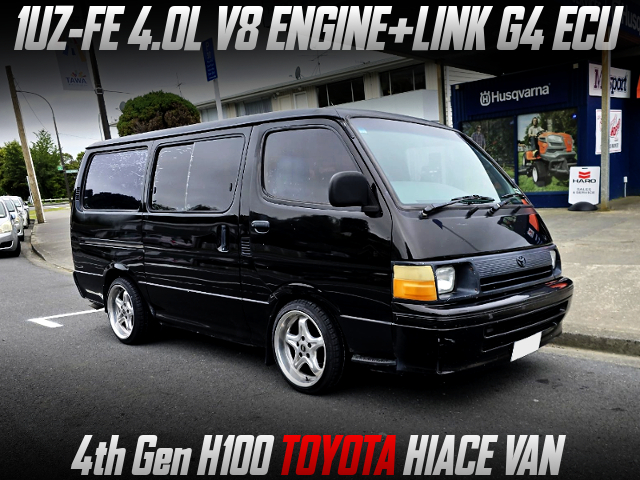 1UZ-FE 4.0L V8 ENGINE with LINK G4 ECU, in the 4th Gen H100 HIACE VAN.