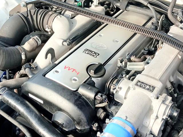 VVT-i 1JZ-GTE turbo engine.