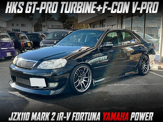 HKS GT-PRO TURBINE and F-CON V-PRO in the JZX110 MARK 2 iR-V FORTUNA YAMAHA POWER.