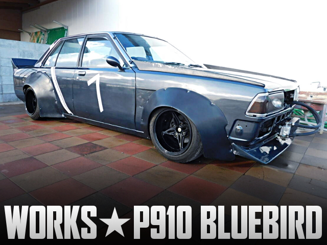 JDM WORKS Flares wide bodied P910 BLUEBIRD.