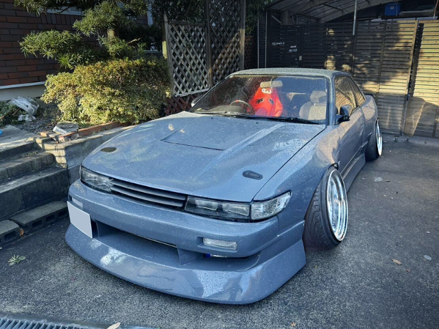 Front exterior of ORIGIN Labo WIDEBODY S13 SILVIA.