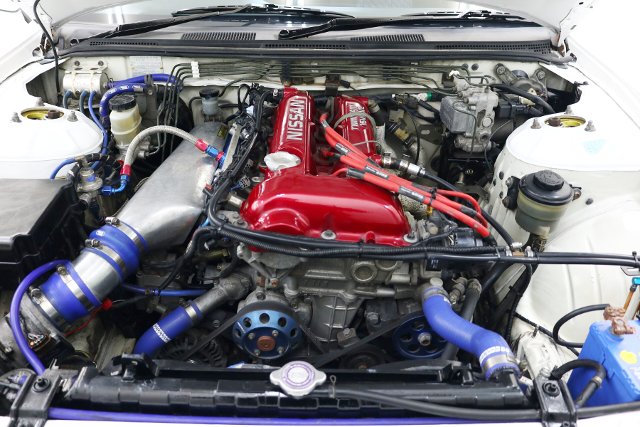 SR20DE with IKEYA-FORMULA 4-THROTTLE BODY.