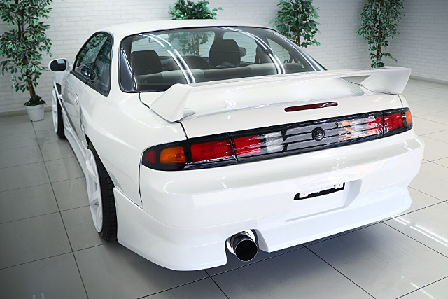 Rear exterior of S14 SILVIA Qs AERO.