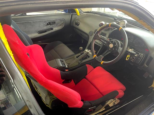 Interior of WIDEBODY NISSAN 180SX.