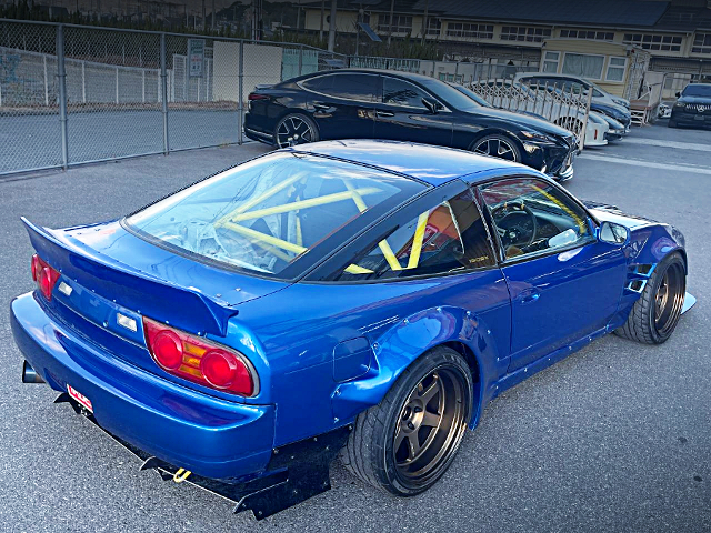 Rear exterior of WIDEBODY NISSAN 180SX.