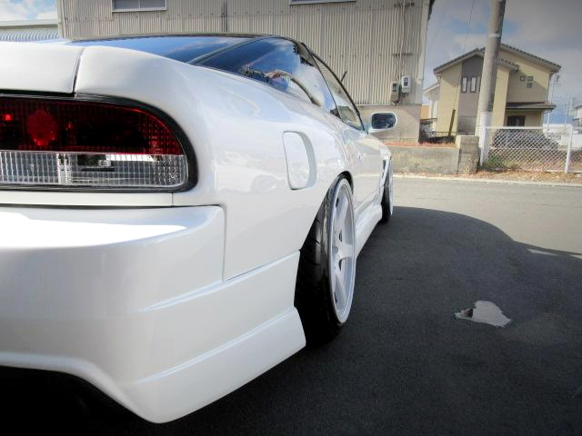 Rear side exterior of 180SX.