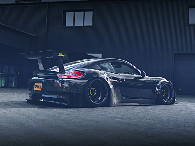 Rear exterior of CARBON WIDEBODY 981 PORSCHE CAYMAN S