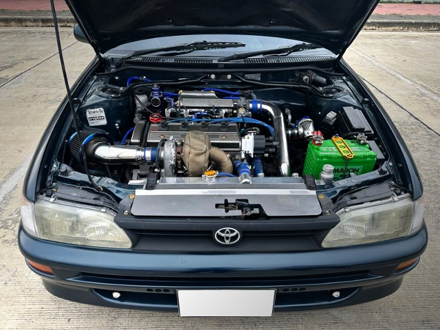 IHI turbocharged 4A-FE of AE101 TOYOTA COROLLA 4-DOOR.