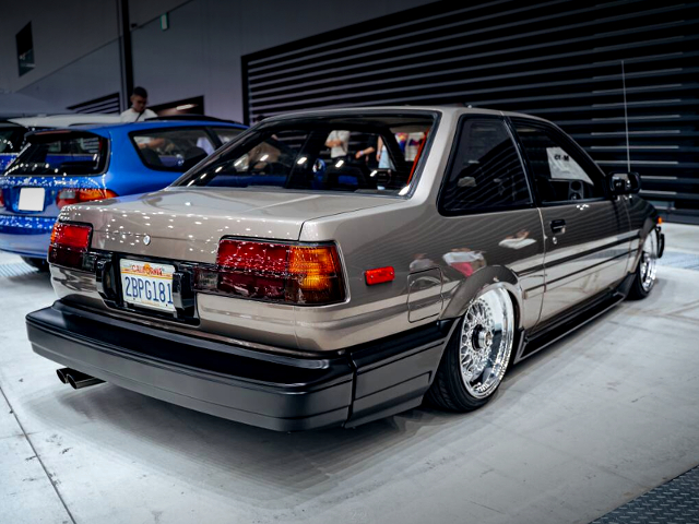 Rear exterior of AE86 SPRINTER TRUENO GT APEX.