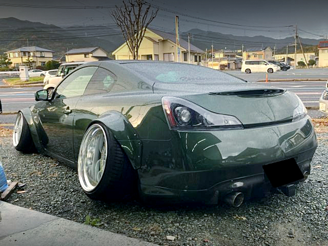 Rear exterior of WIDEBODY CKV36 SKYLINE COUPE 370GT.