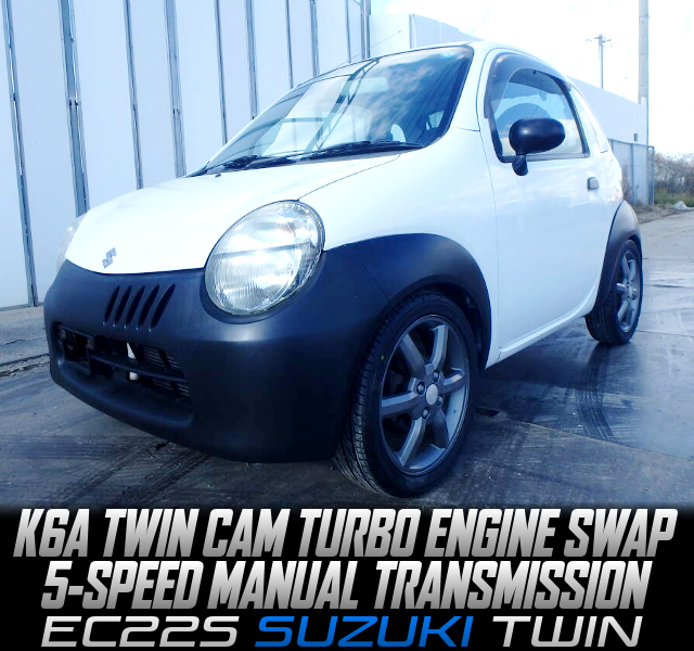 K6A TWIN CAM TURBO ENGINE SWAP, 5-SPEED MANUAL TRANSMISSION, in the EC22S SUZUKI TWIN.