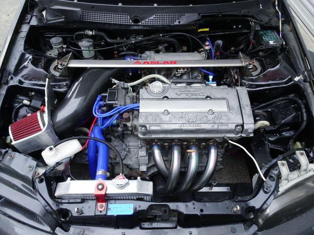 B16B 1850cc stroker engine in the EG6 CIVIC engine room.