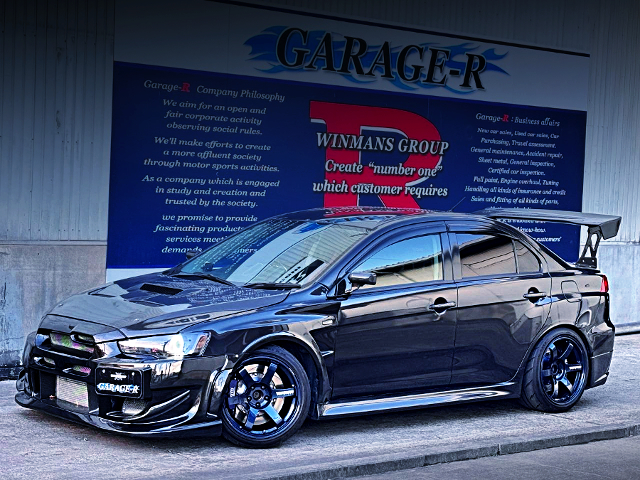 Front exterior of CZ4A LANCER EVOLUTIUON X GSR.