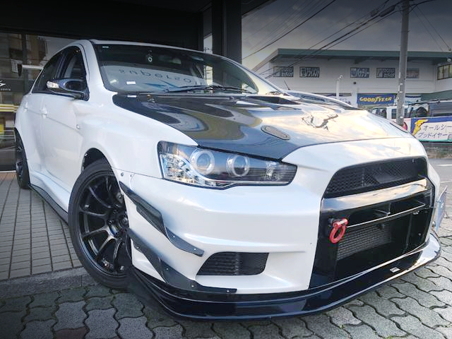 Front exterior of LANCER EVOLUTION X GSR.