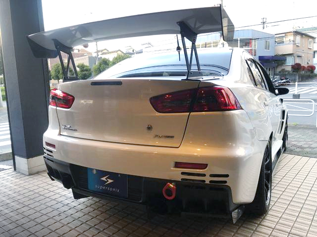 Rear exterior of LANCER EVOLUTION X GSR.