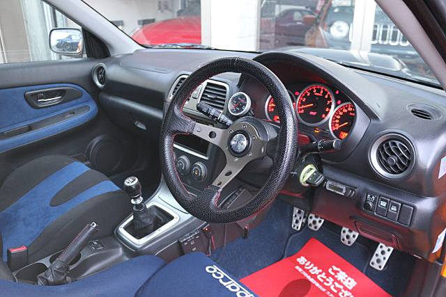 Interior of WIDEBODY GDB HAWKEYE WRX STI.