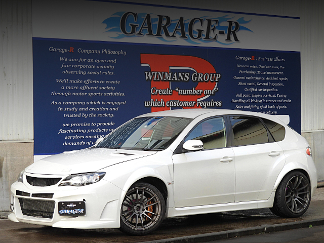 Front side exterior of GRB IMPREZA HATCHBACK WRX STI SPEC-C.