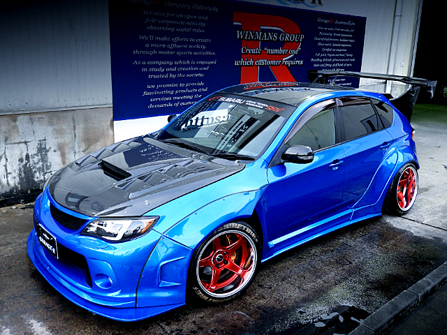 Front exterior of MATURE WIDEBODY GRB IMPREZA HATCHBACK WRX STI SPEC-C.