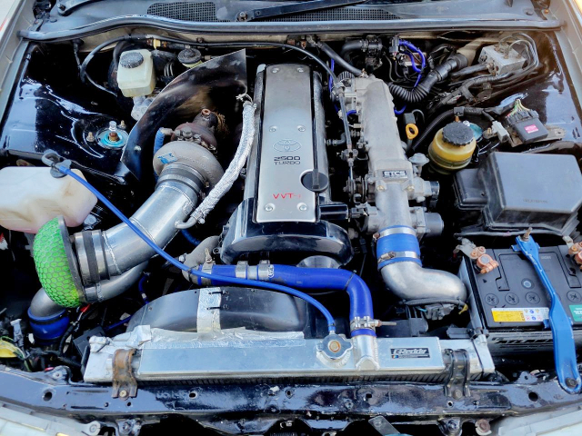 VVT-i 1JZ-GTE with GREDDY single turbo.