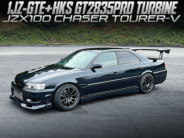 1JZ-GTE with HKS GT2835PRO TURBINE in the JZX100 CHASER TOURER-V.