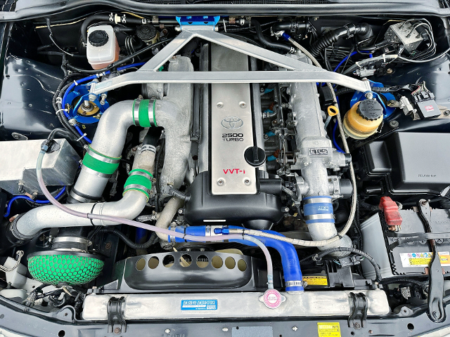 VVT-i 1JZ-GTE turbo engine with HKS GT2835PRO turbine.