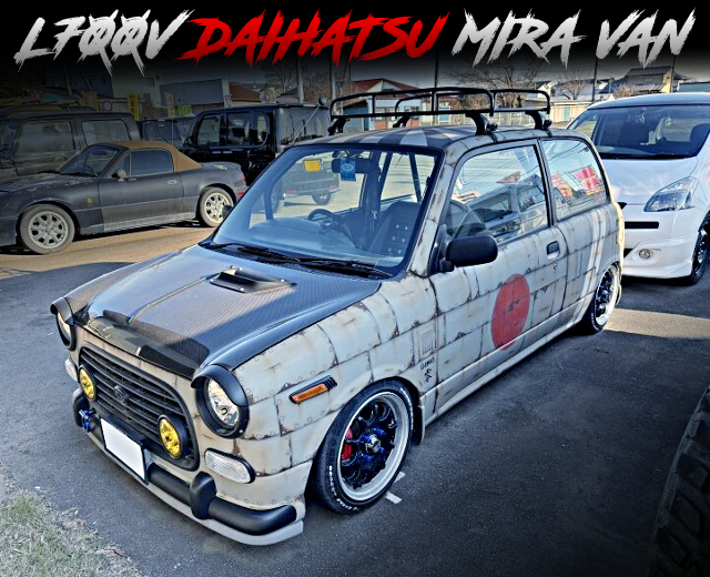 Zero-fighter livery and miragino style modified L700V DAIHATSU MIRA VAN.