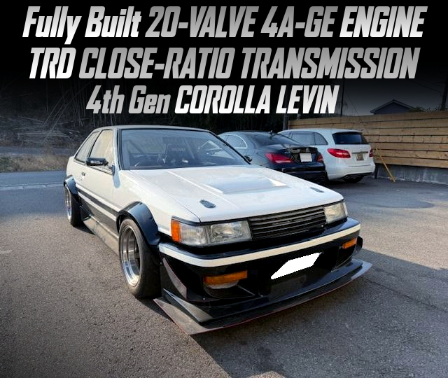 Fully Built 20-VALVE 4A-GE ENGINE, TRD CLOSE-RATIO TRANSMISSION, in the 4th Gen COROLLA LEVIN.