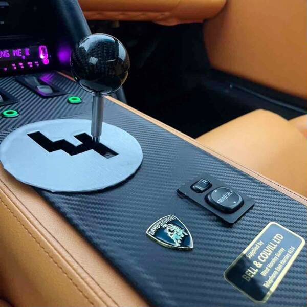 Shift knob of MR-S based Lamborghini Murcielago Roadster replica.