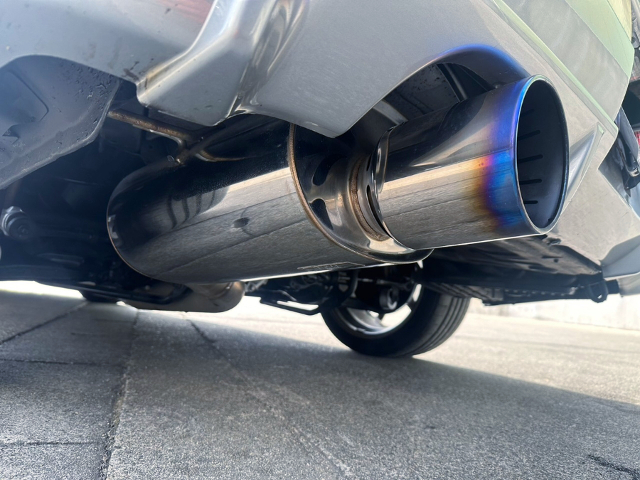 Aftermarket exhaust muffler.