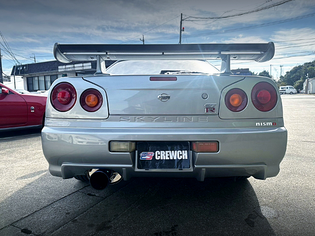 Rear exterior of まるるん complete spec R34 SKYLINE GT-R.