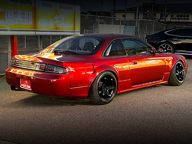 Rear exterior of stance S14 SILVIA K'S.