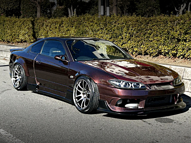 Front exterior of ORIGIN Labo WIDEBODY S15 SILVIA.