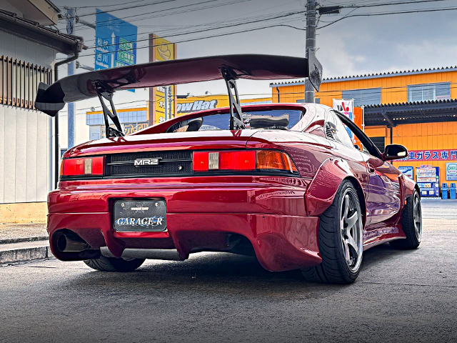 Rear exterior of WIDEBODY SW20 MR2 GT T-BAR ROOF.