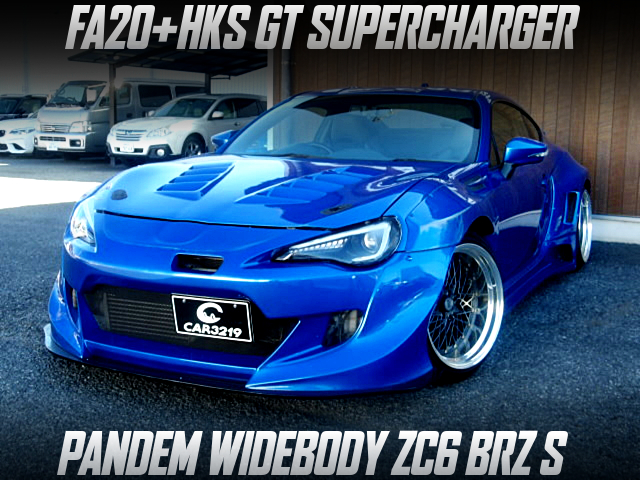 FA20 with HKS GT SUPERCHARGER in the PANDEM WIDEBODY ZC6 BRZ S.