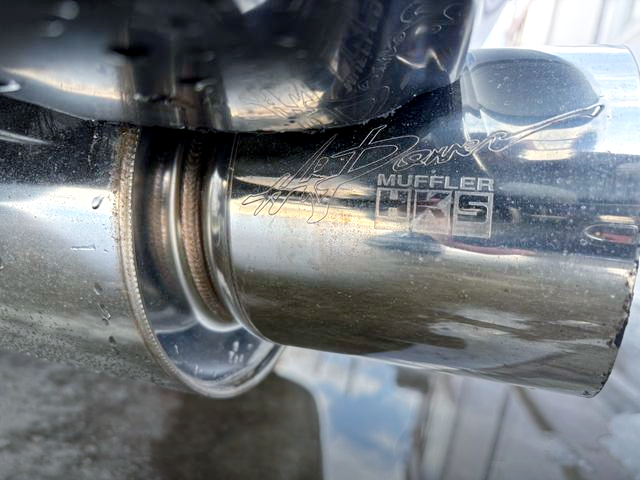 HKS exhaust muffler.