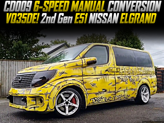 CD009 6-SPEED MANUAL CONVERSION, in the 2nd Gen E51 NISSAN ELGRAND of VQ35DE.