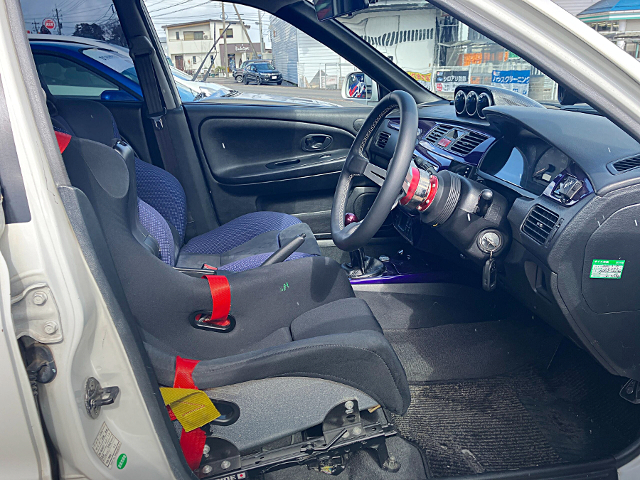 Interior of CP9A LANCER EVOLUTION 6 GSR.