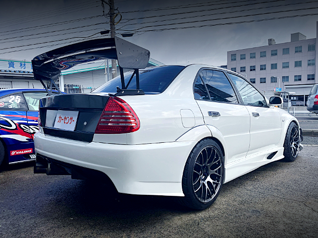 Rear exterior of CP9A LANCER EVOLUTION 6 GSR.