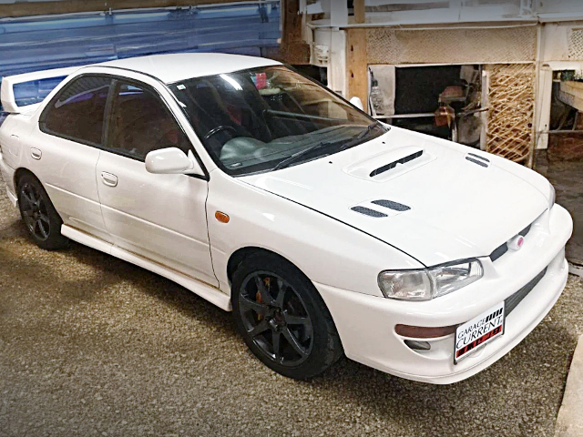 Front exterior of GC8 IMPREZA WRX STi VERSION V.