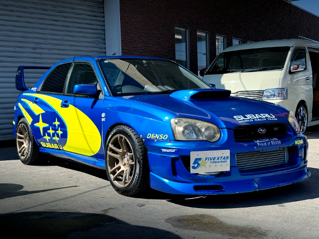 Front exterior of WIDEBODY GDB IMPREZA WRX STi