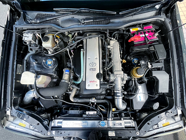 VVT-i 1JZ-GTE turbo engine.