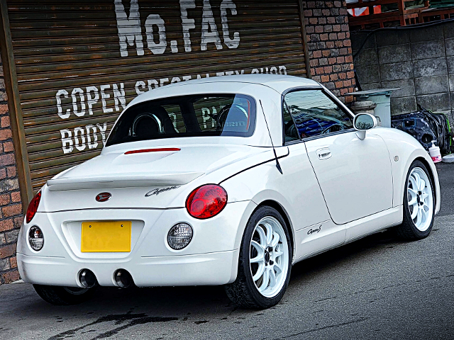 Rear exterior of L880K DAIHATSU COPEN ACTIVE TOP.