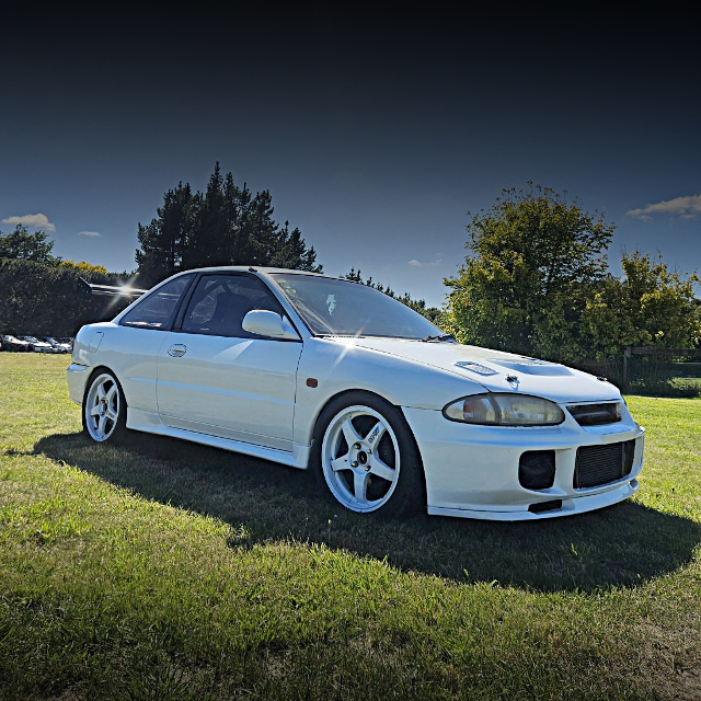 Front exterior of 4th Gen MIRAGE COUPE.